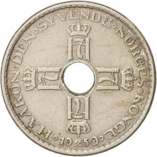 Norway, Haakon VII, Krone, 1950, EF(40-45), Copper-nickel, KM:385, 25