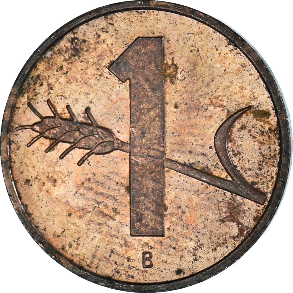 Münze, Schweiz, Rappen, 1986