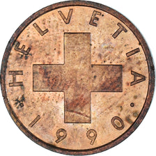 Moeda, Suíça, Rappen, 1990