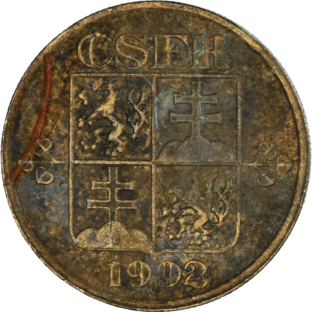 Moneda, Checoslovaquia, 20 Haleru, 1992