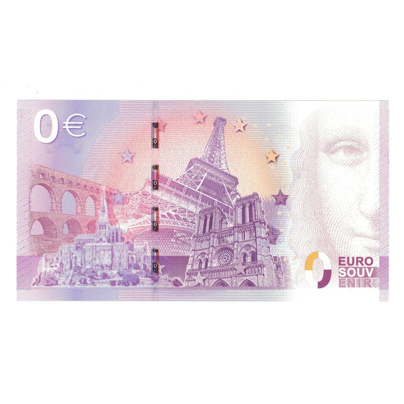 France, Tourist Banknote - 0 Euro, 00635, Specimen, UNC(65-70)