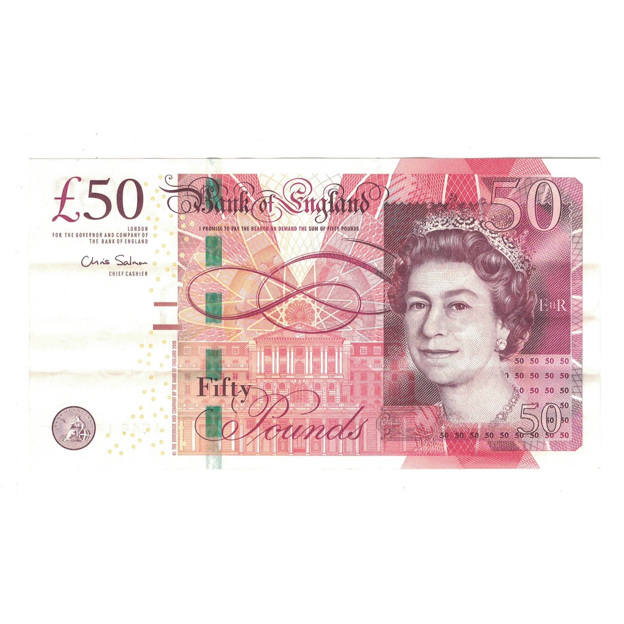 Banknote, Great Britain, 50 Pounds, 2010, KM:393a, AU(50-53)