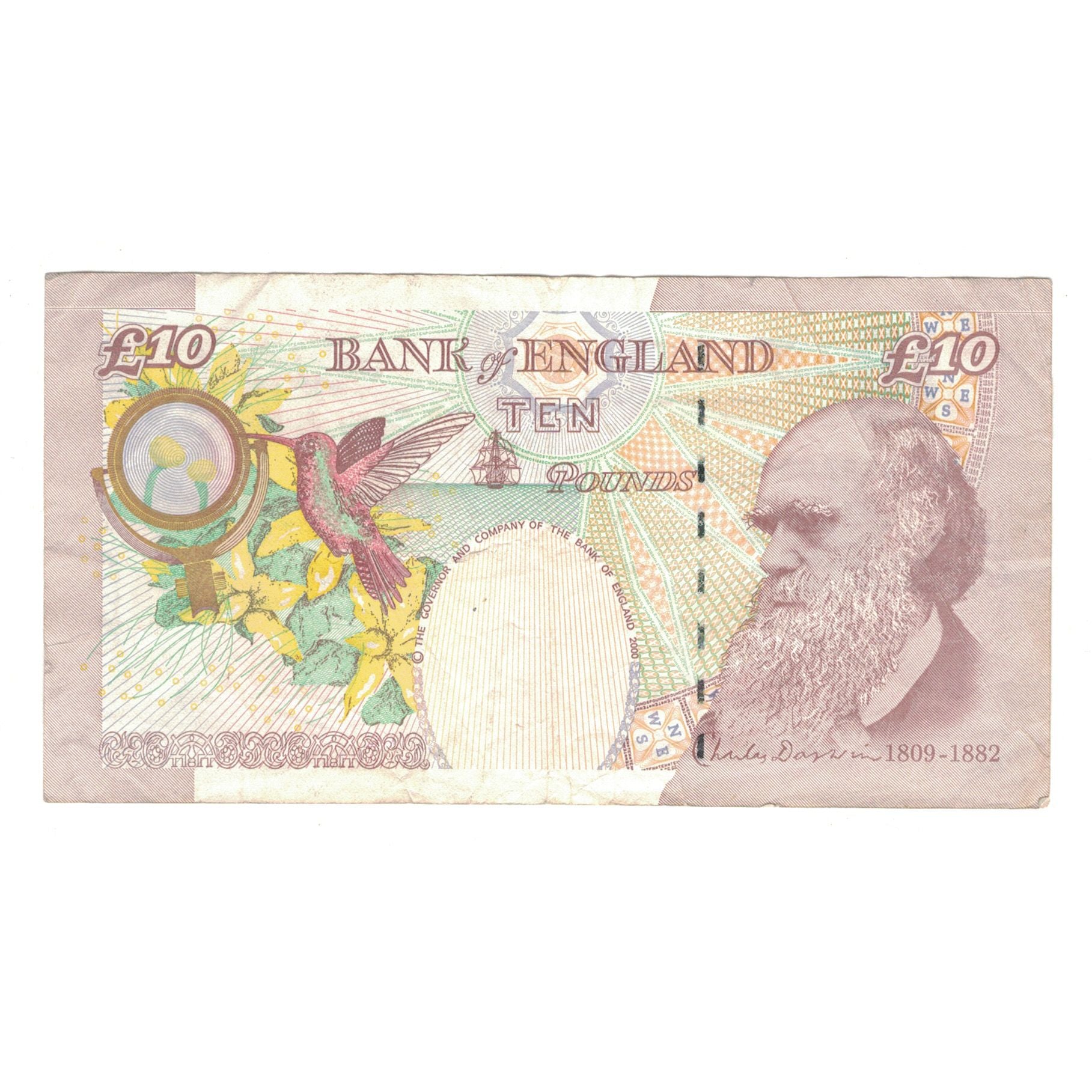 Banknote, Great Britain, 10 Pounds, 2000, KM:389a, EF(40-45)