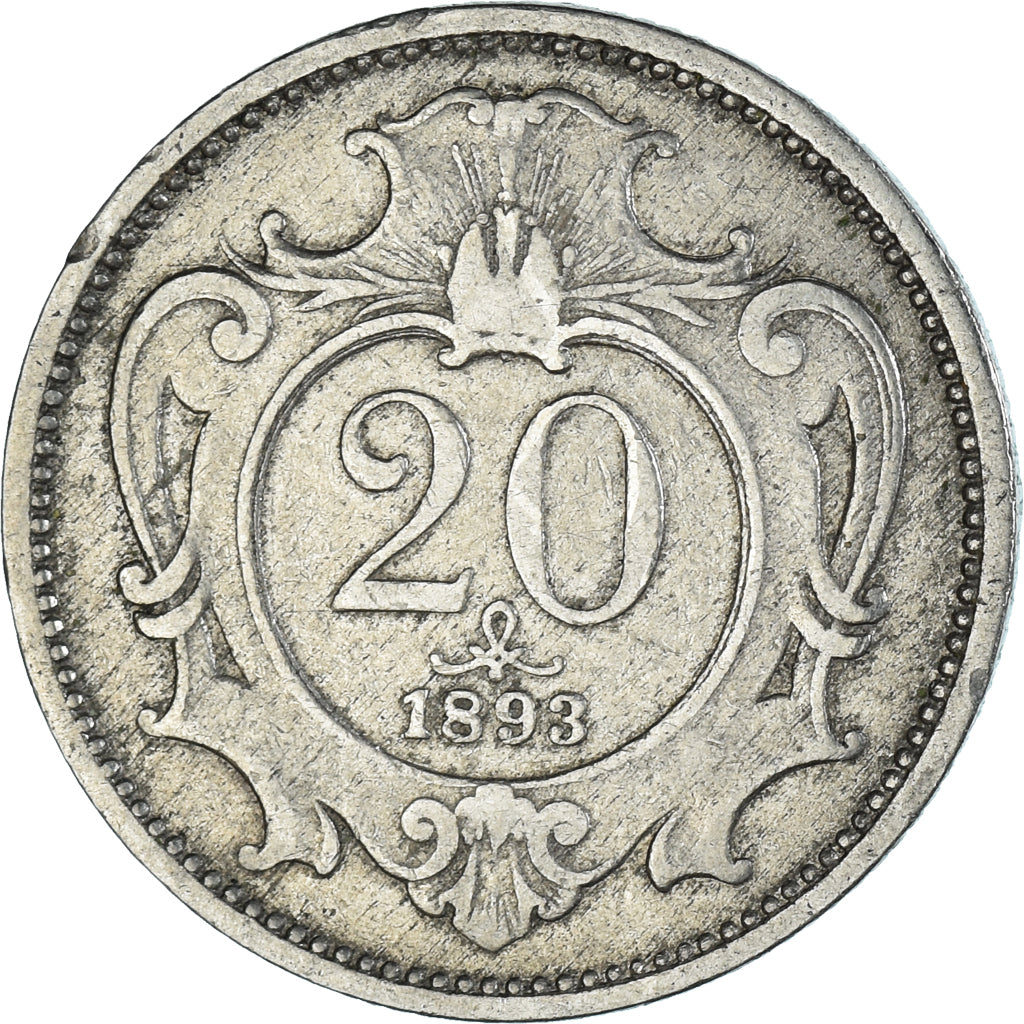 Münze, Österreich, 10 Heller, 1893