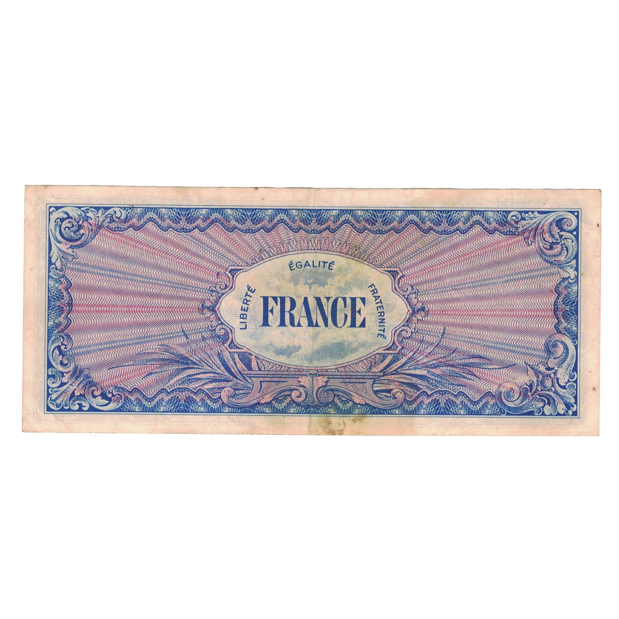 France, 1000 Francs, 1945 Verso France, 1945, 03100040, EF(40-45), Fayette:VF