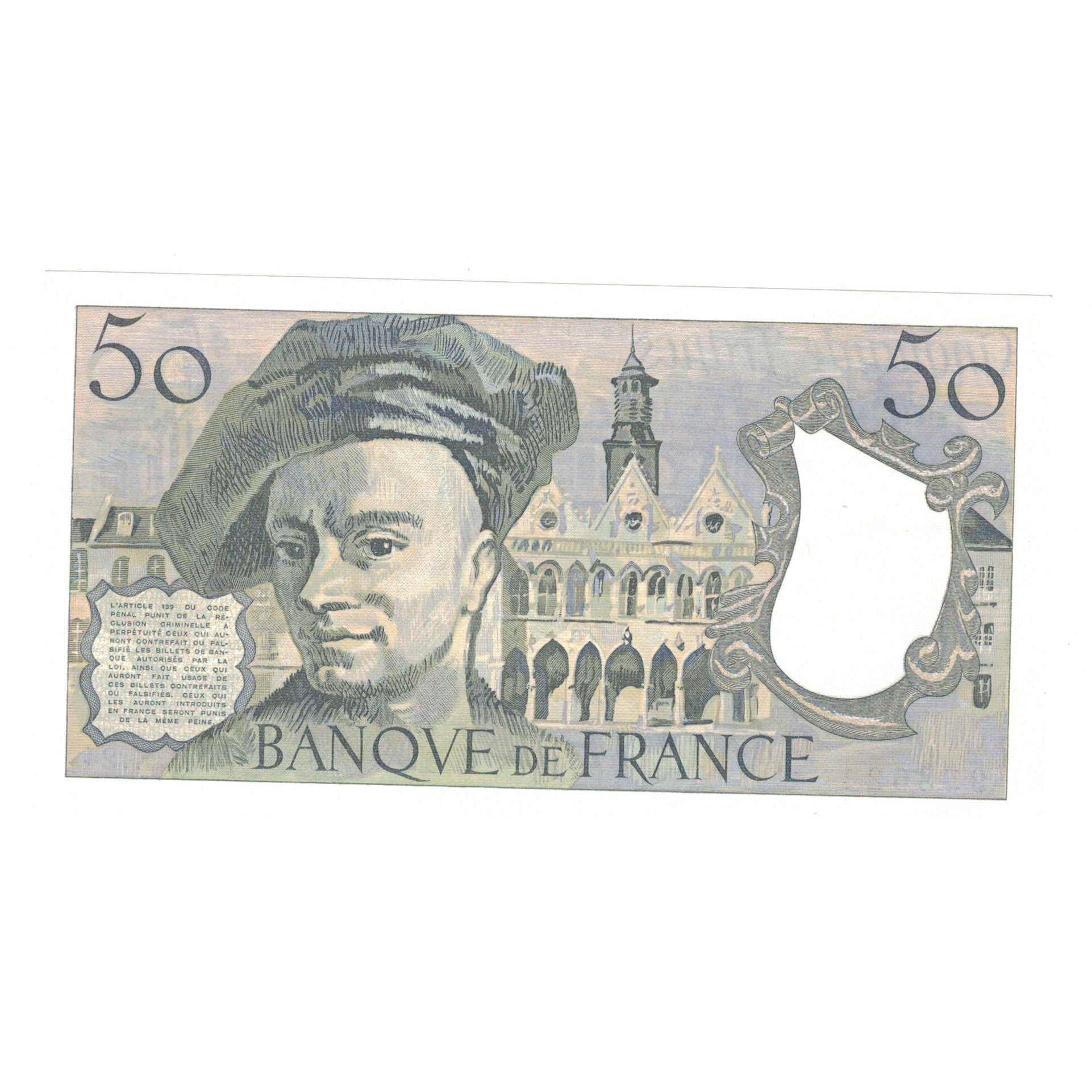 França, 50 Francs, Quentin de La Tour, 1981, K.24, UNC(63), Fayette:67.7