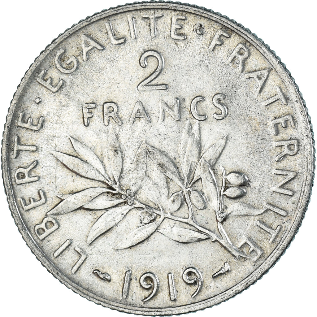 Moeda, França, 2 Francs, 1919