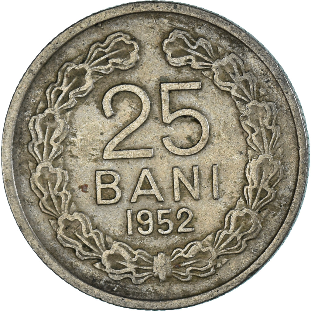 Coin, Romania, 25 Bani, 1952