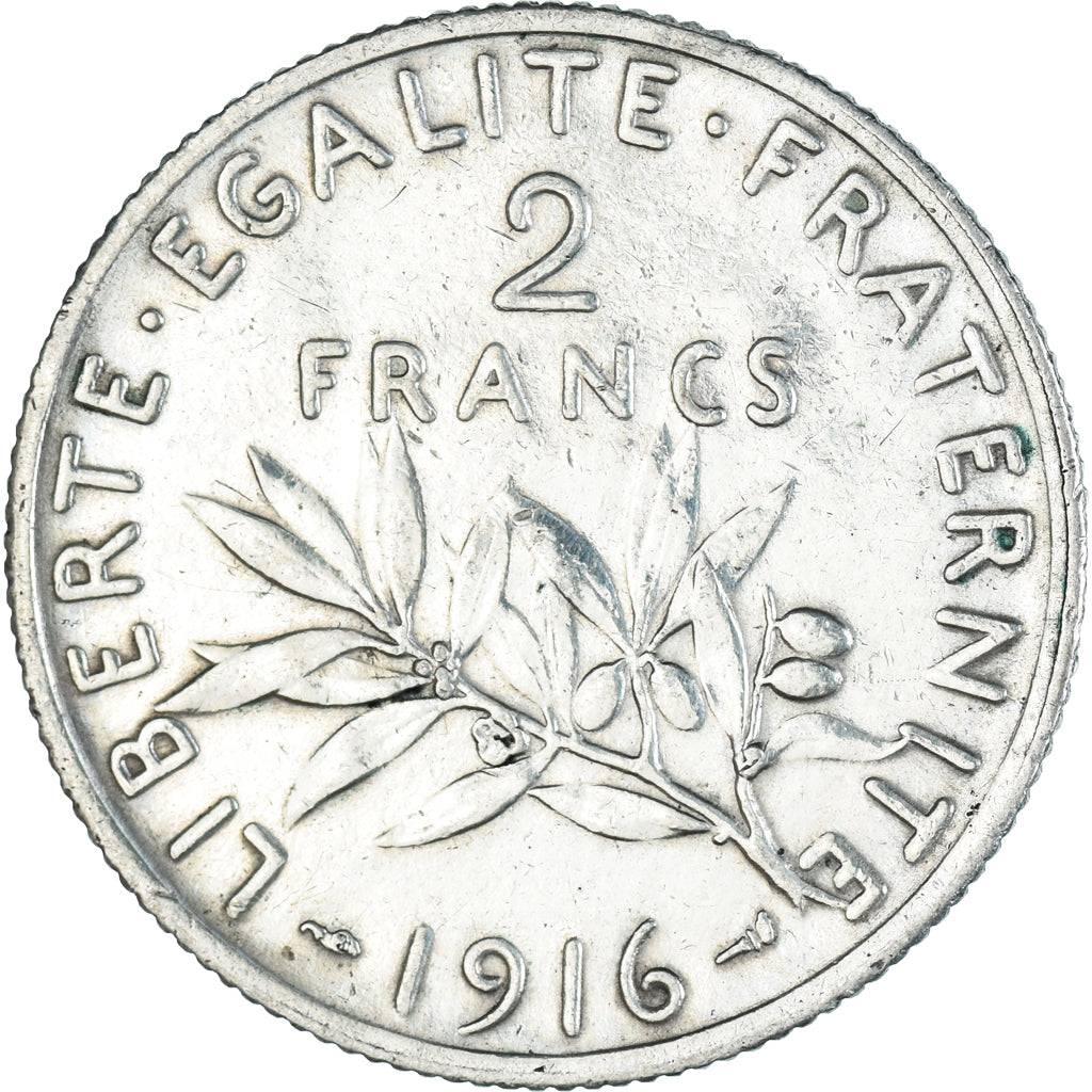 Moeda, França, 2 Francs, 1916