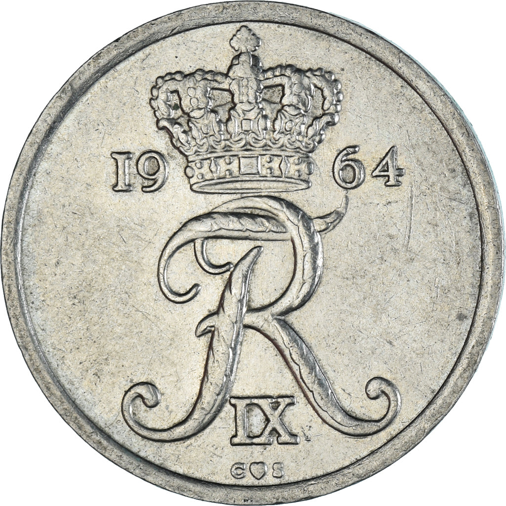 Moneta, Danimarca, 25 Öre, 1964