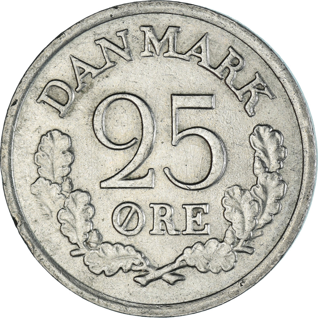 Moneta, Danimarca, 25 Öre, 1964