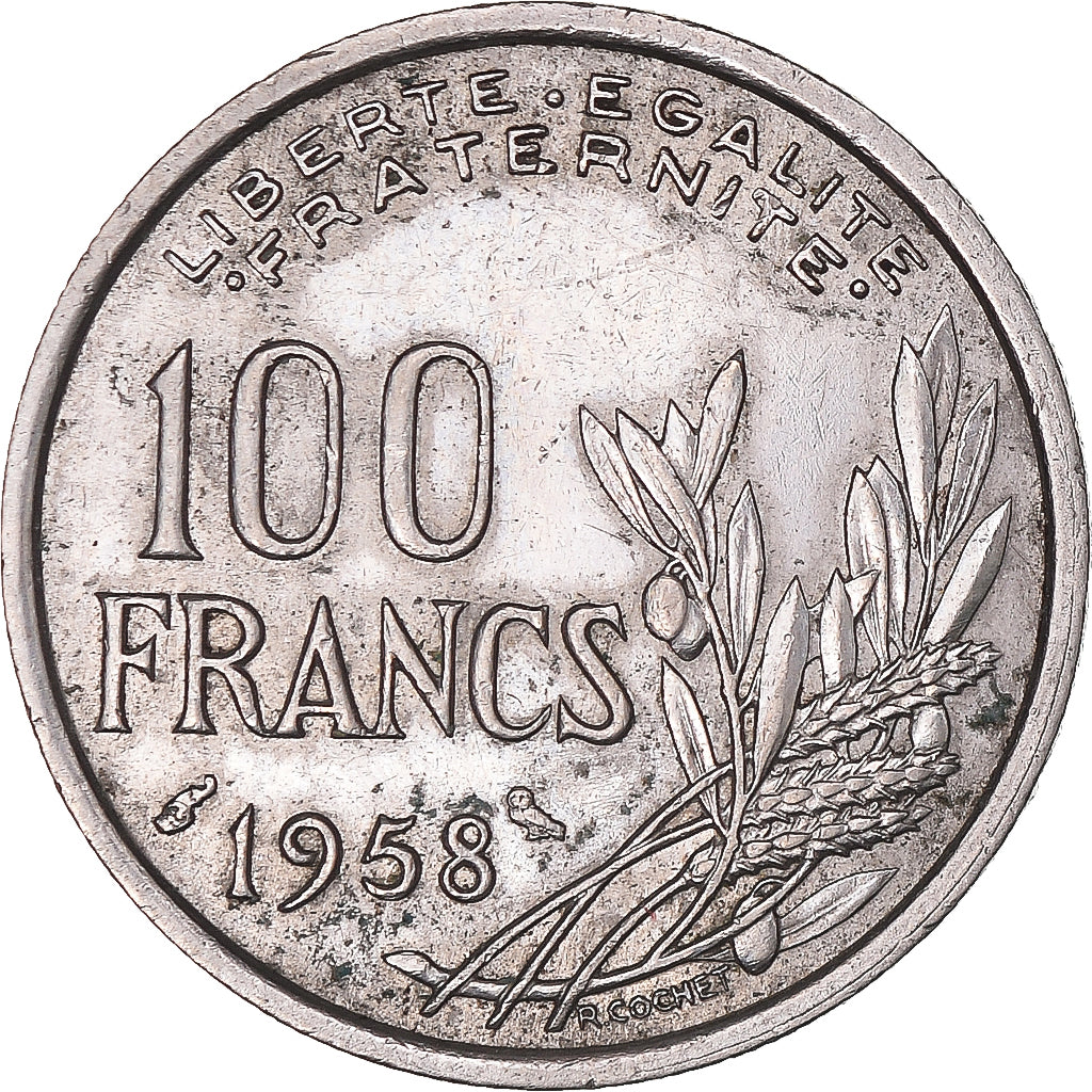 Coin, France, 100 Francs, 1958