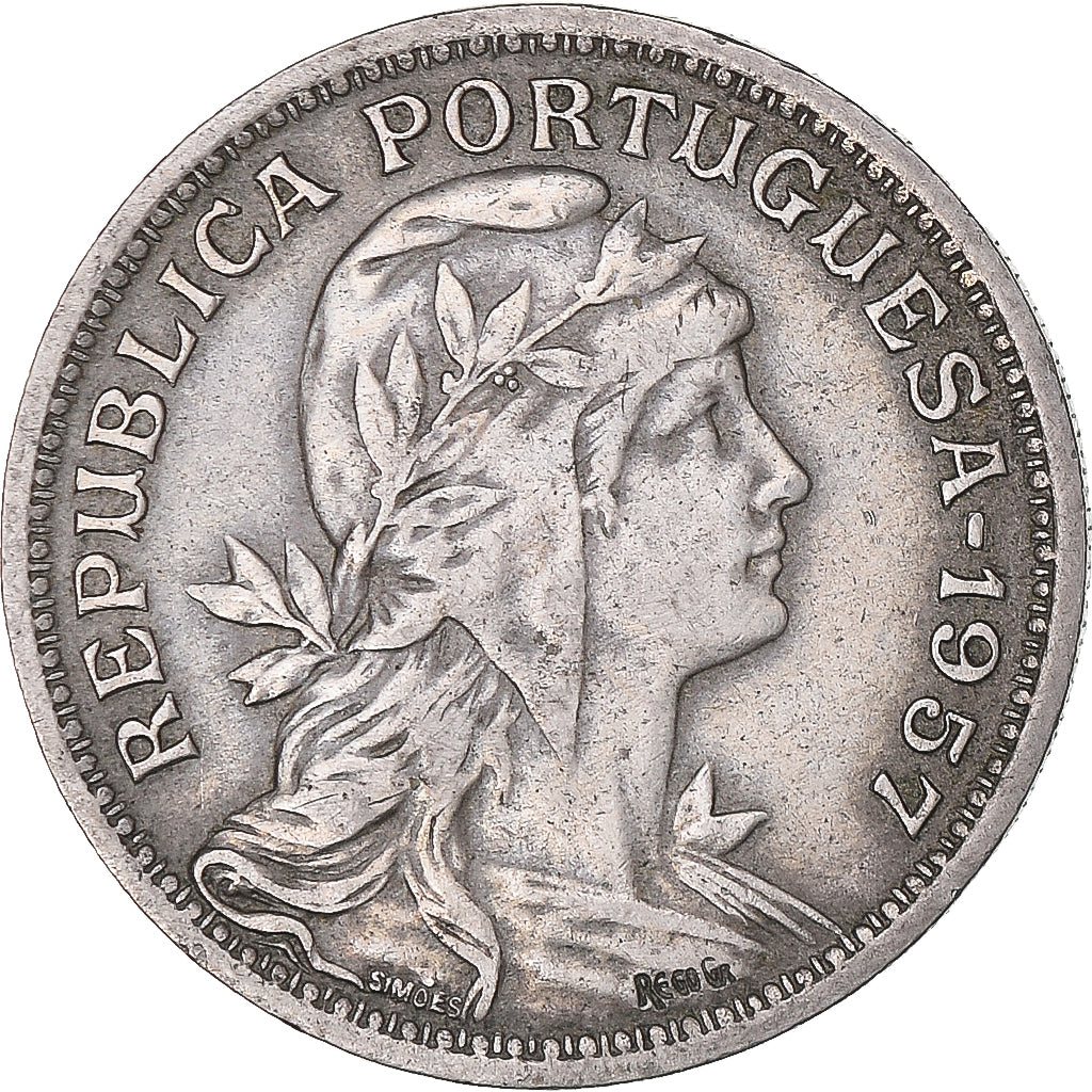 Moneta, Portogallo, 50 Centavos, 1957