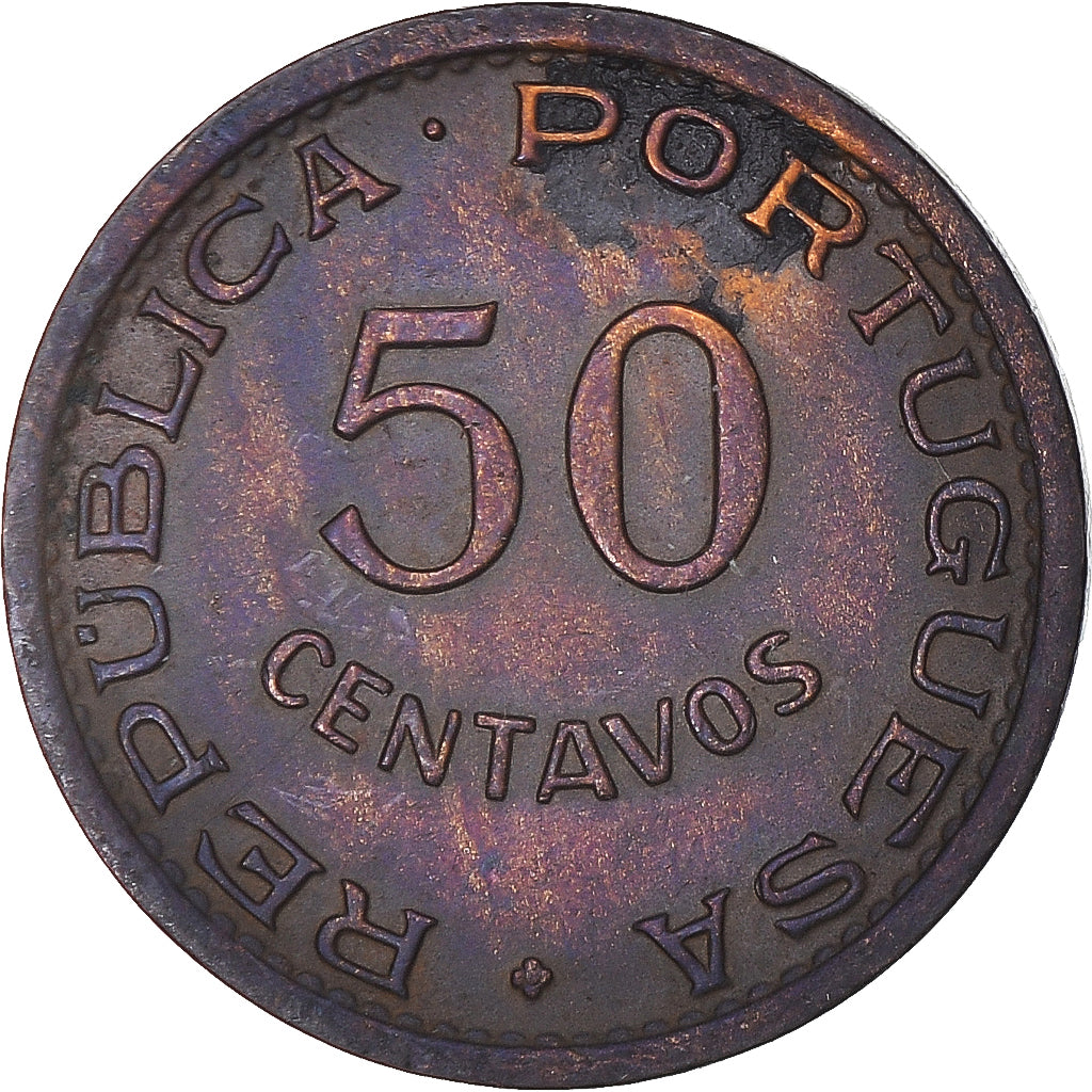 Monnaie, Angola, 50 Centavos, 1958