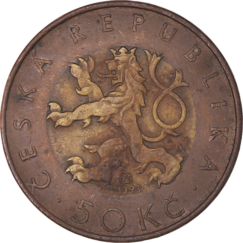 Coin, Czech Republic, 50 Korun, 1993