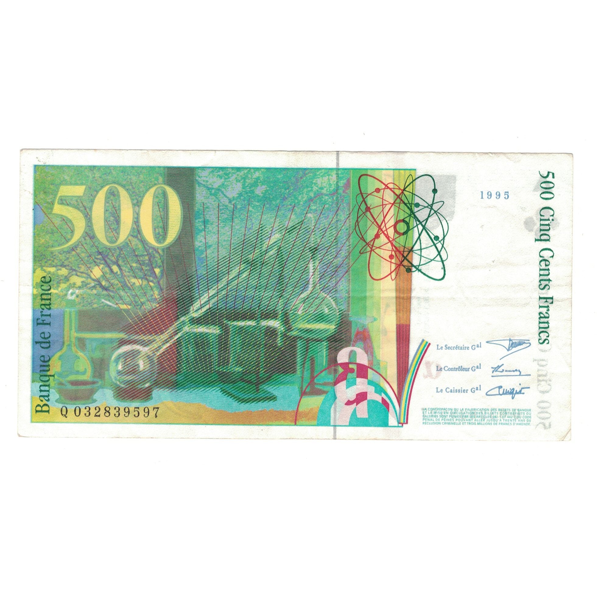 Francja, 500 Francs, Pierre et Marie Curie, 1994, Q032839597, EF(40-45)