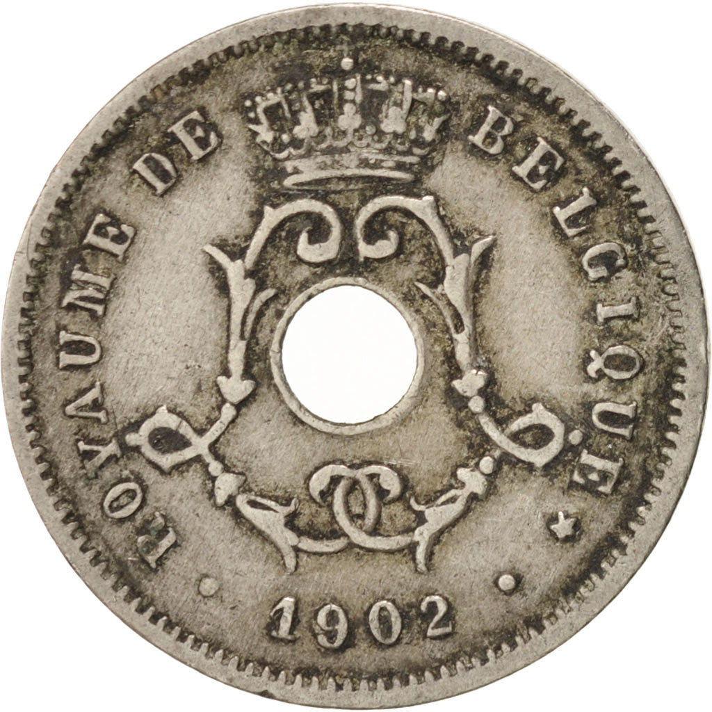 Belgium, 5 Centimes, 1902, EF(40-45), Copper-nickel, KM:46