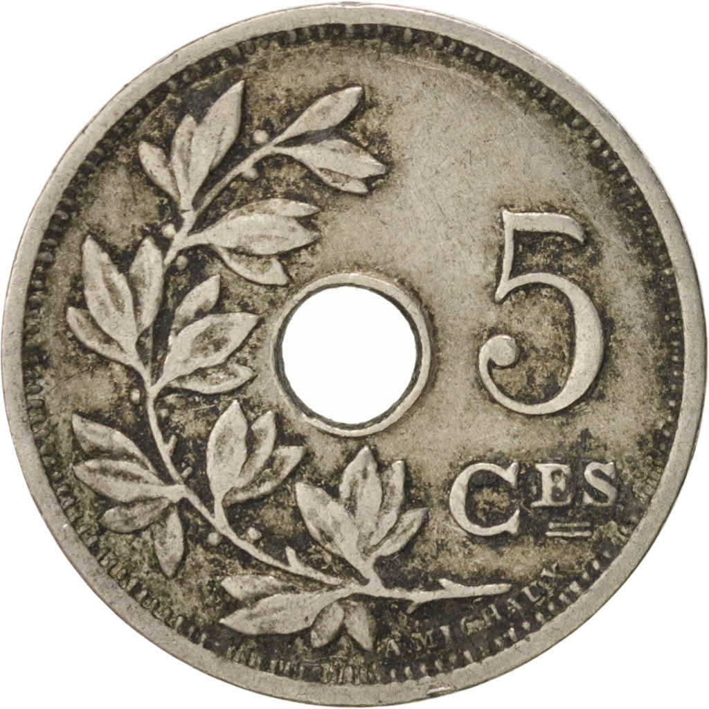Belgium, 5 Centimes, 1902, EF(40-45), Copper-nickel, KM:46