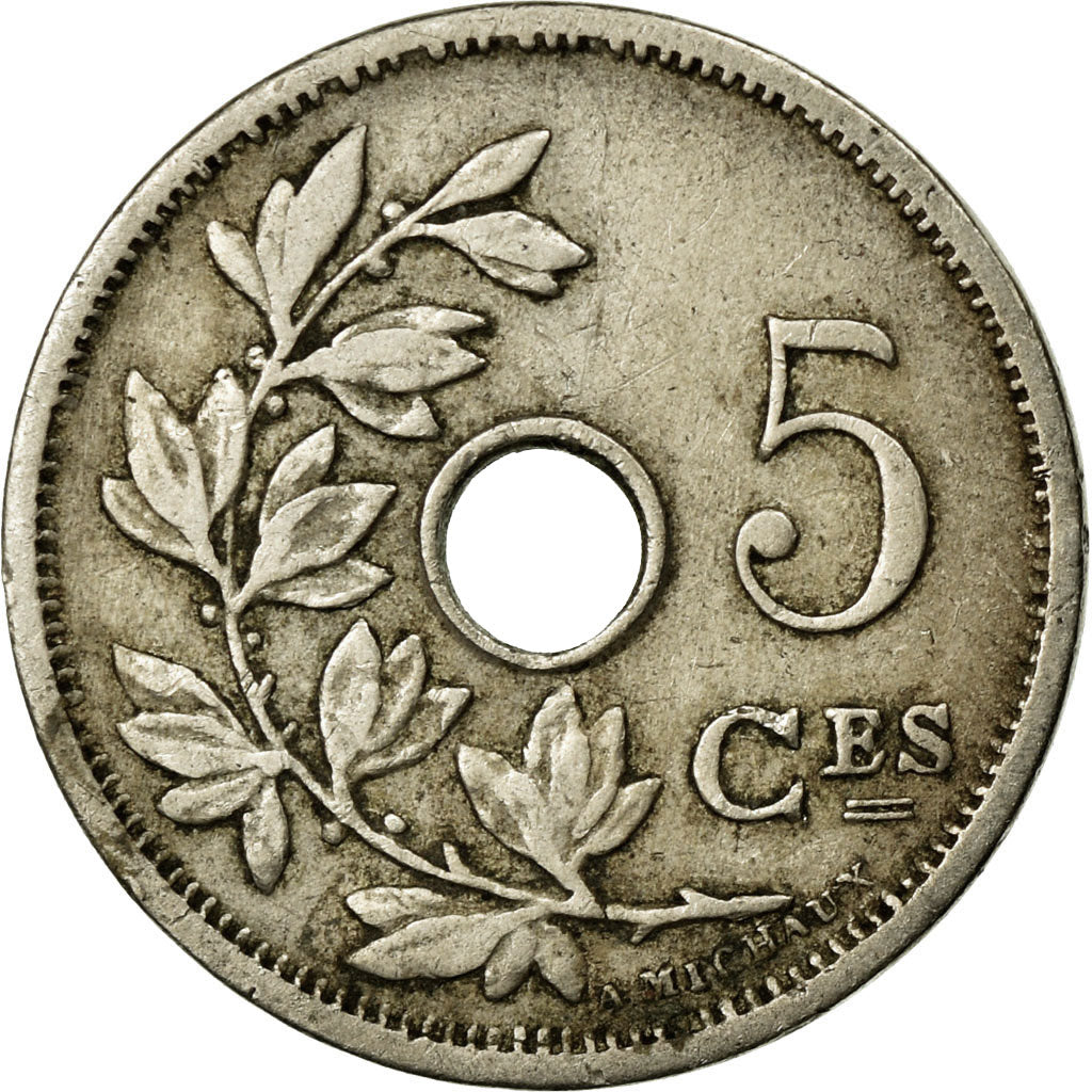 Coin, Belgium, 5 Centimes, 1906, EF(40-45), Copper-nickel, KM:54
