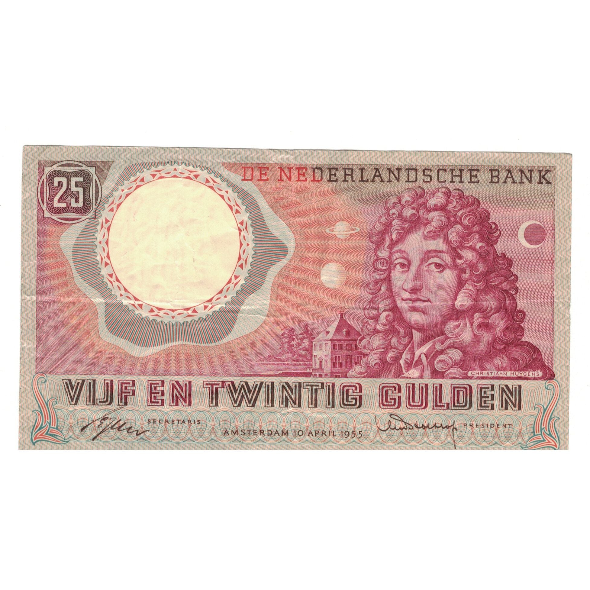 Banknote, Netherlands, 25 Gulden, 1955, 1955-04-10, KM:87, EF(40-45)