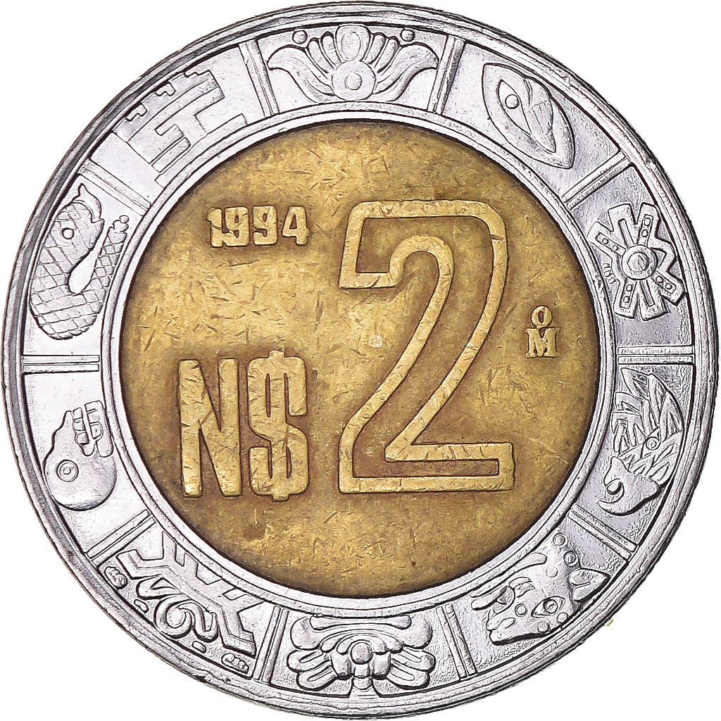 Moneta, Messico, 2 Nuevo Pesos, 1994