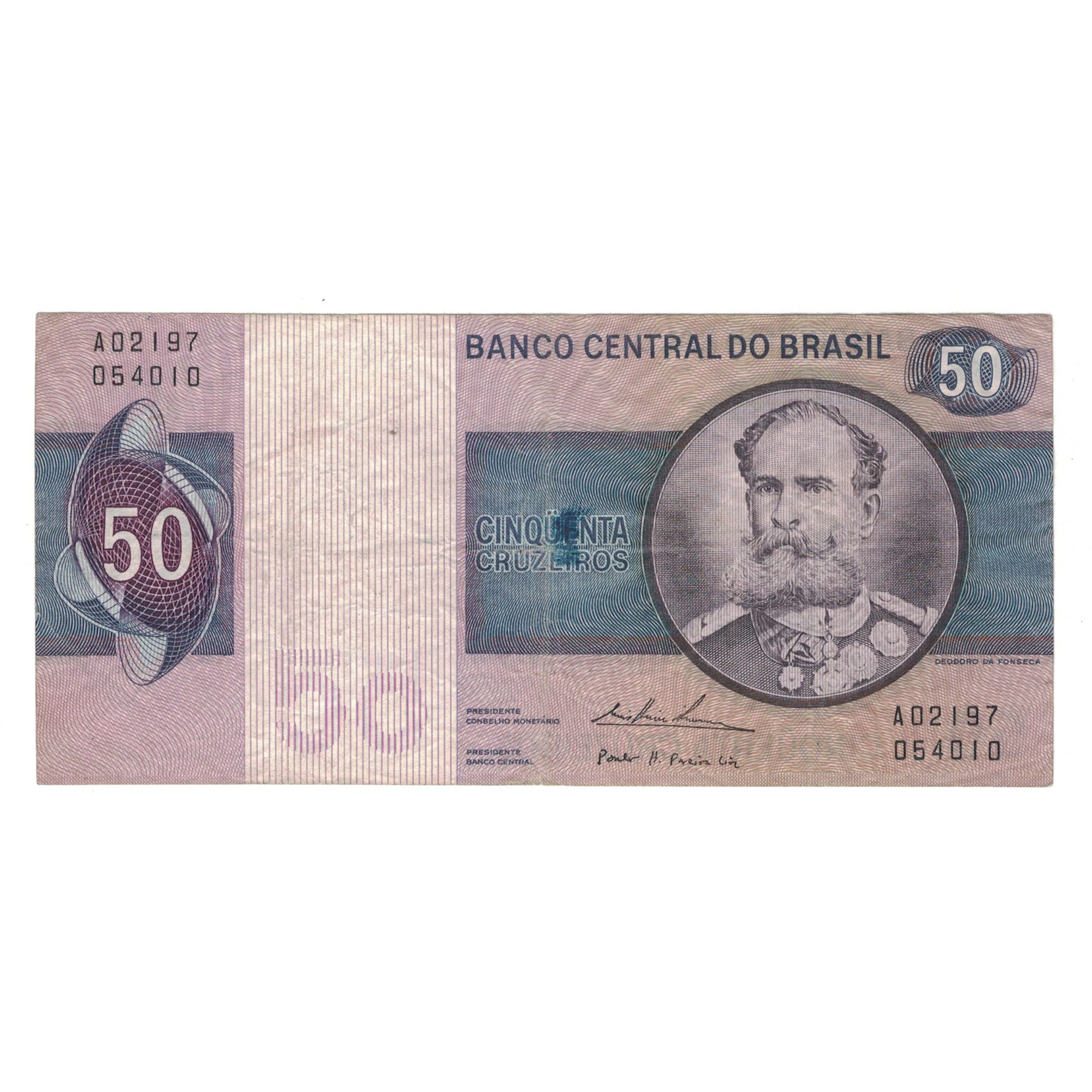 Billet, Brésil, 50 Cruzeiros, KM:194b, TTB