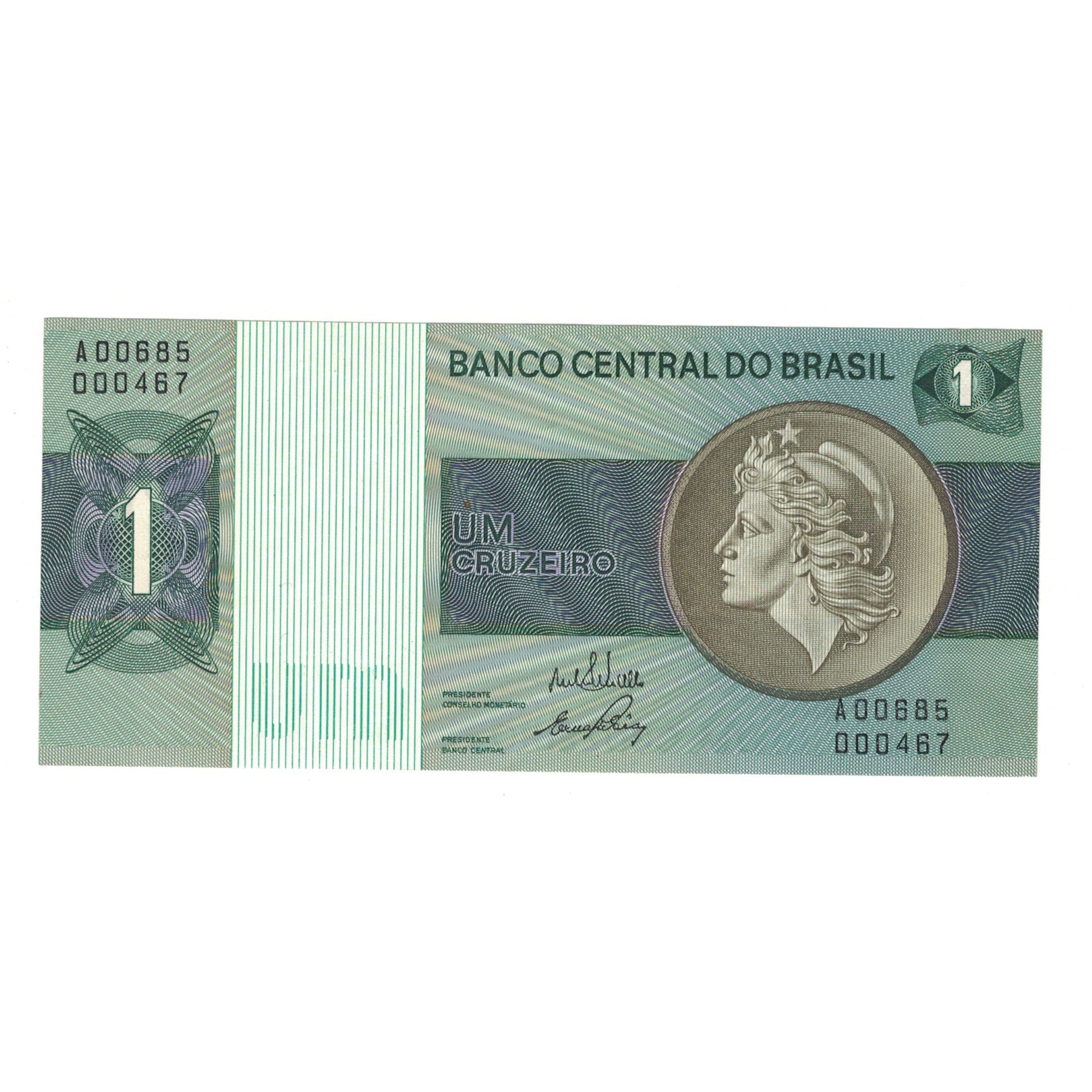 Billet, Brésil, 1 Cruzeiro, KM:191Aa, SUP