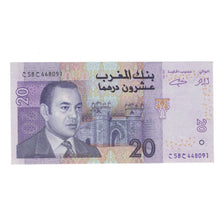Banknote, Morocco, 20 Dirhams, 2005/AH1426, KM:68, UNC(63)