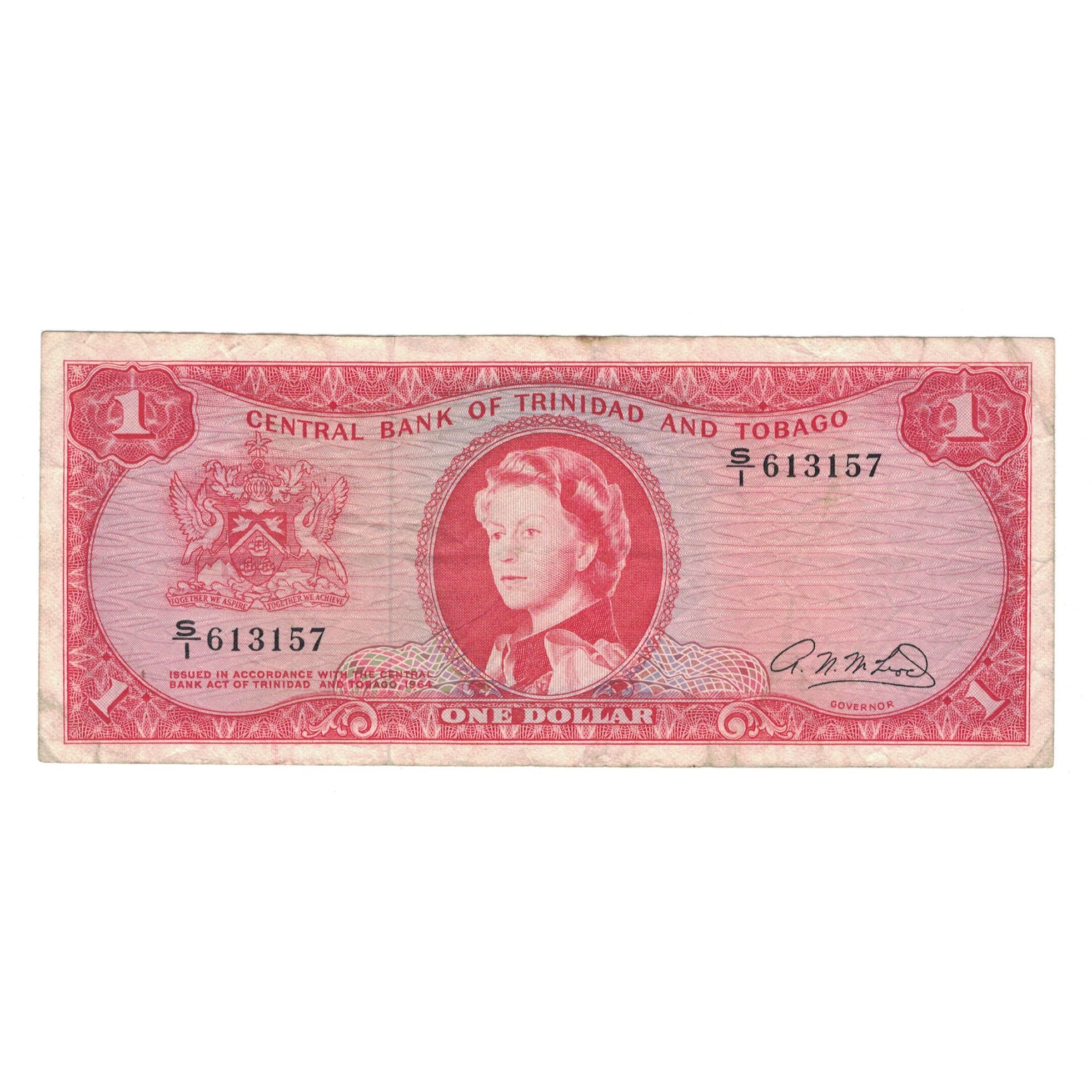 Banknote, Trinidad and Tobago, 1 Dollar, L.1964, KM:26a, EF(40-45)
