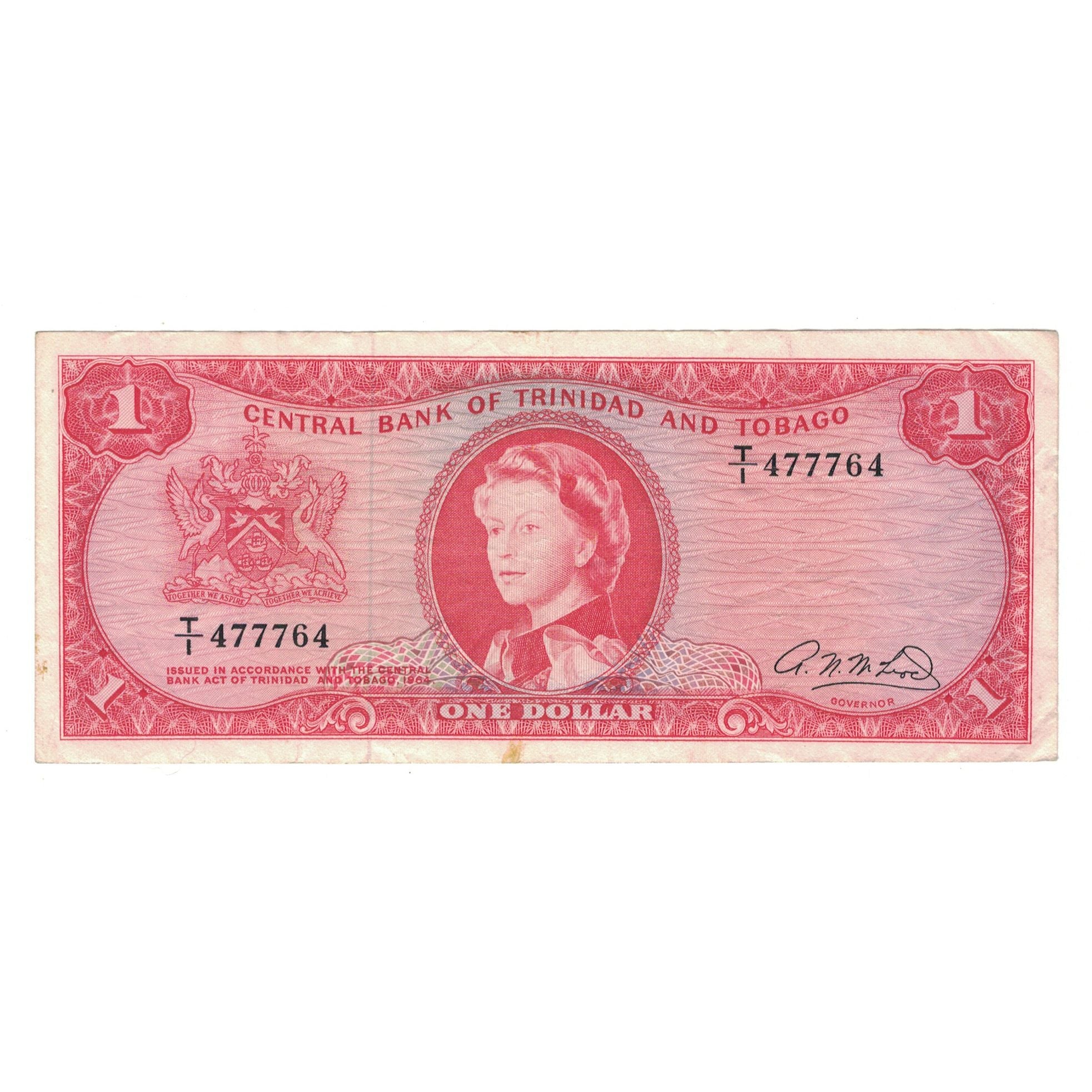 Banknote, Trinidad and Tobago, 1 Dollar, L.1964, KM:26a, EF(40-45)