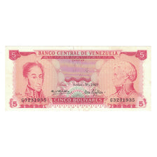 Nota, Venezuela, 5 Bolivares, 1969, 1969-09-30, KM:50c, EF(40-45)