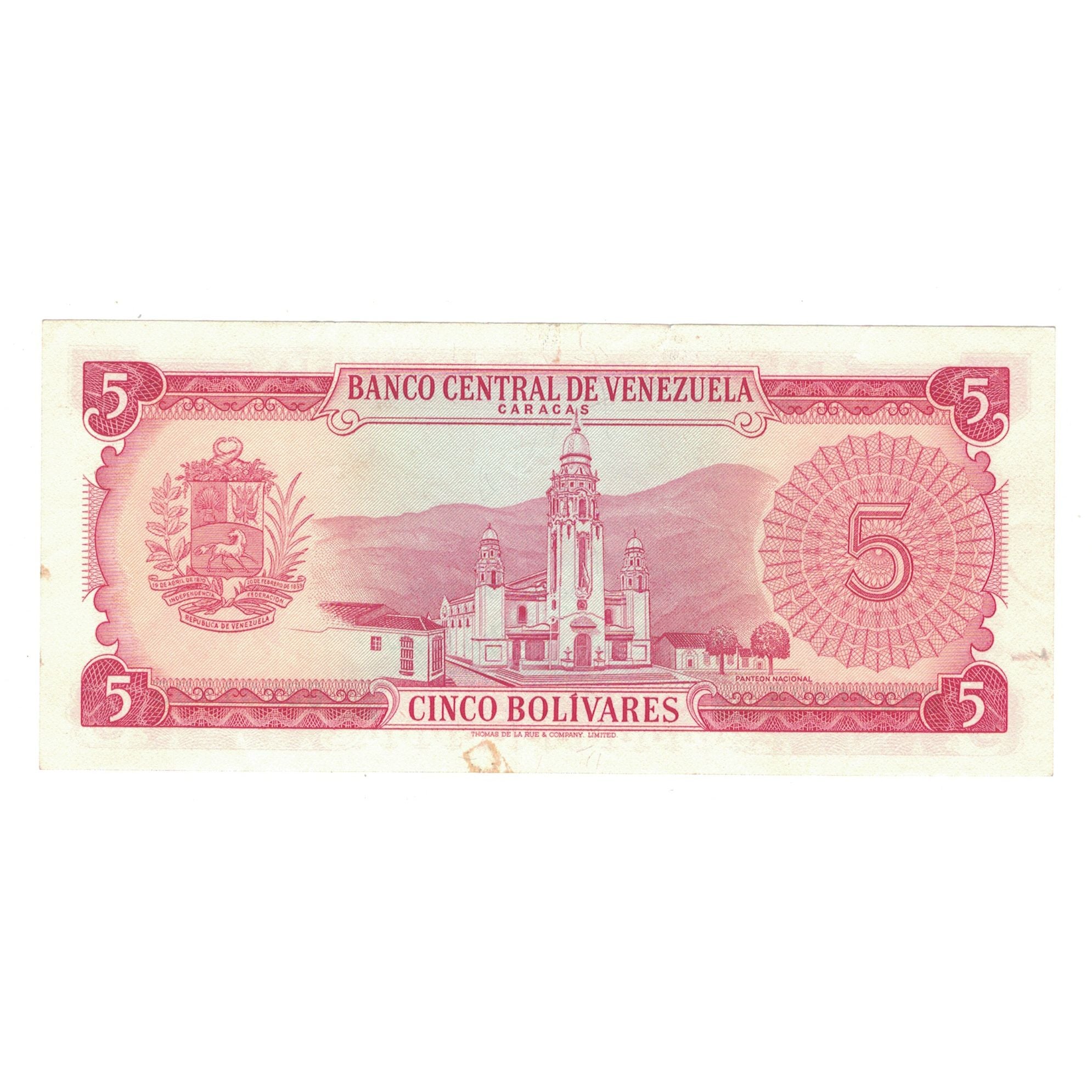 Nota, Venezuela, 5 Bolivares, 1969, 1969-09-30, KM:50c, EF(40-45)