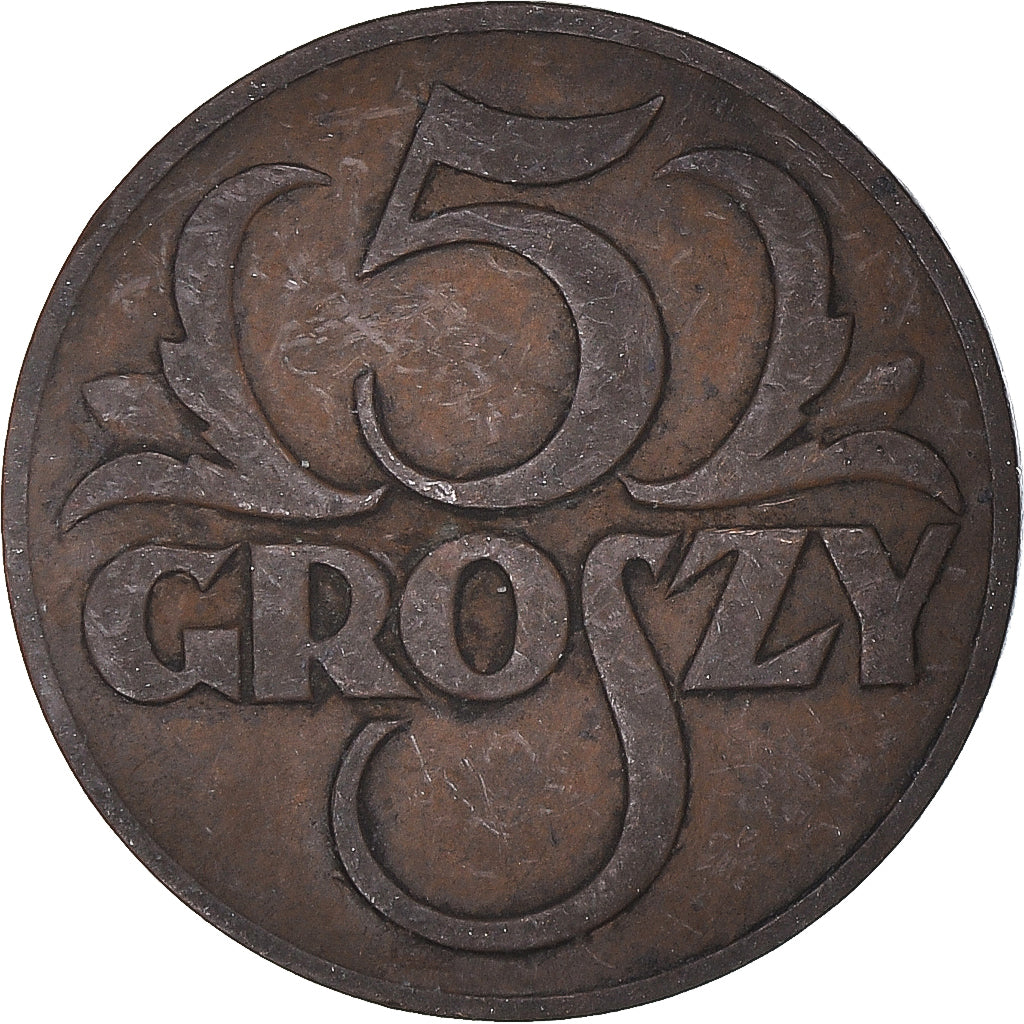 Coin, Poland, 5 Groszy, 1935