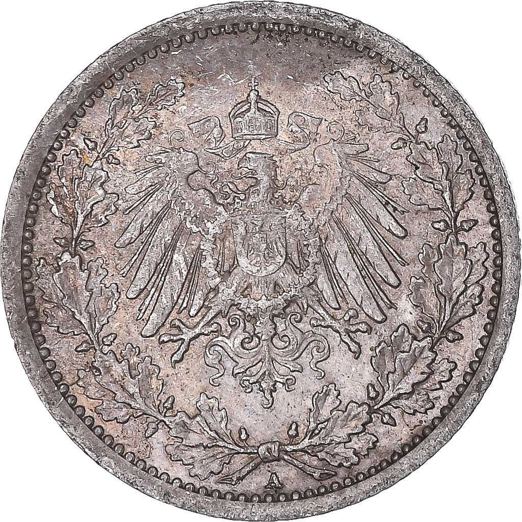 Coin, GERMANY - EMPIRE, 1/2 Mark, 1915