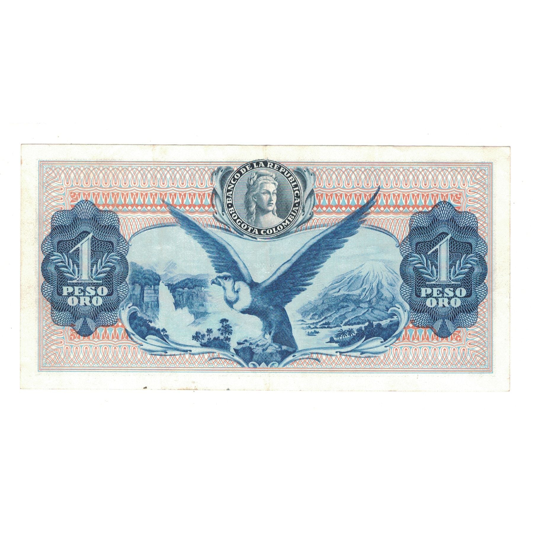 Banknote, Colombia, 1 Peso Oro, 1970, KM:404e, EF(40-45)