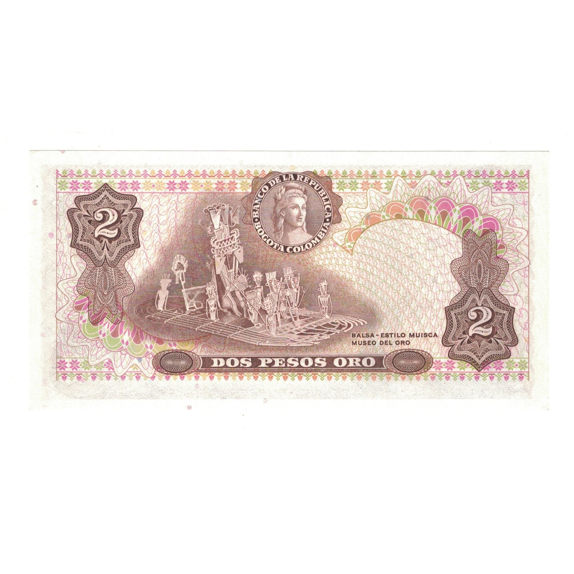 Banknote, Colombia, 2 Pesos Oro, 1973, 1973-01-01, KM:413a, UNC(65-70)