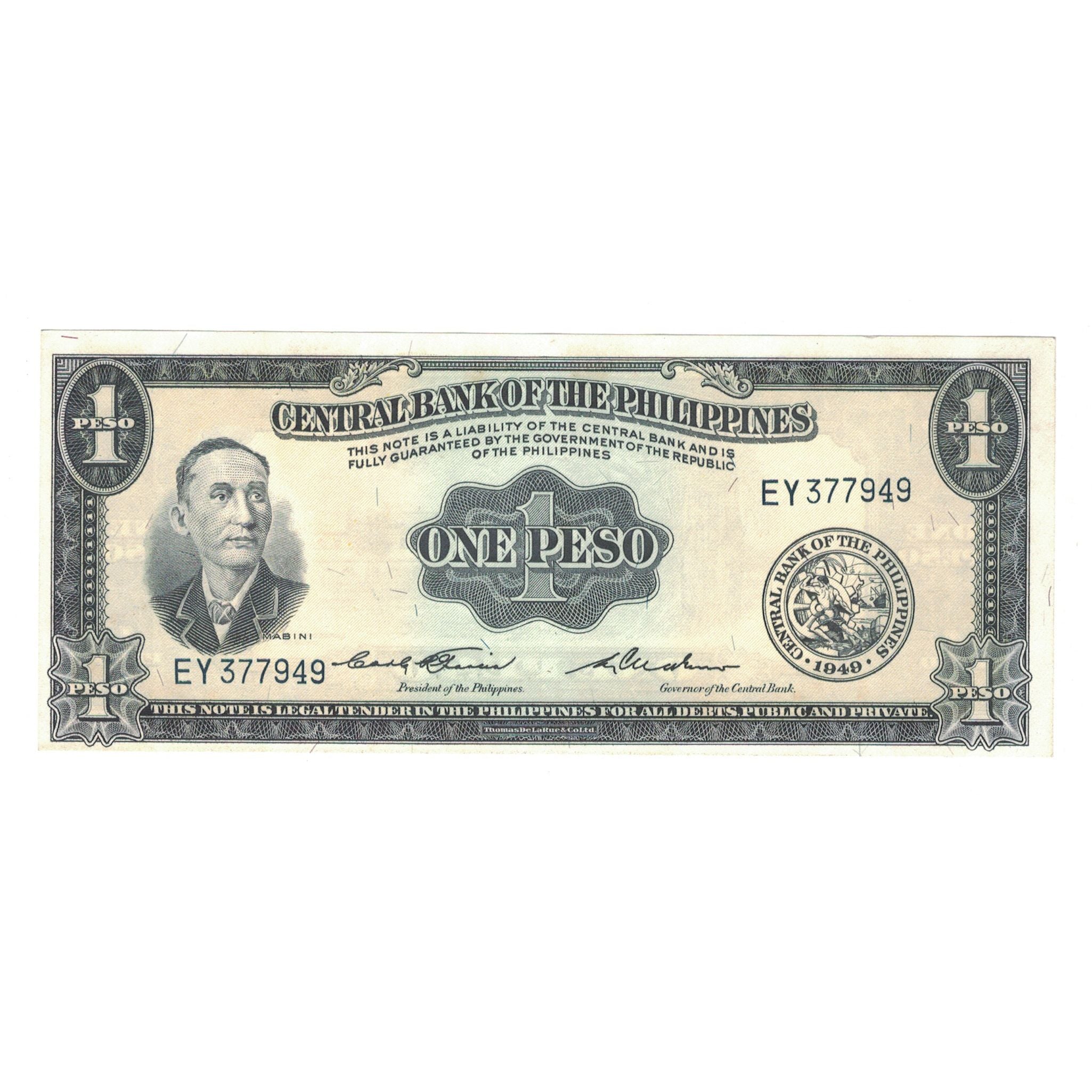 Banconote, Filippine, 1 Peso, KM:133d, SPL