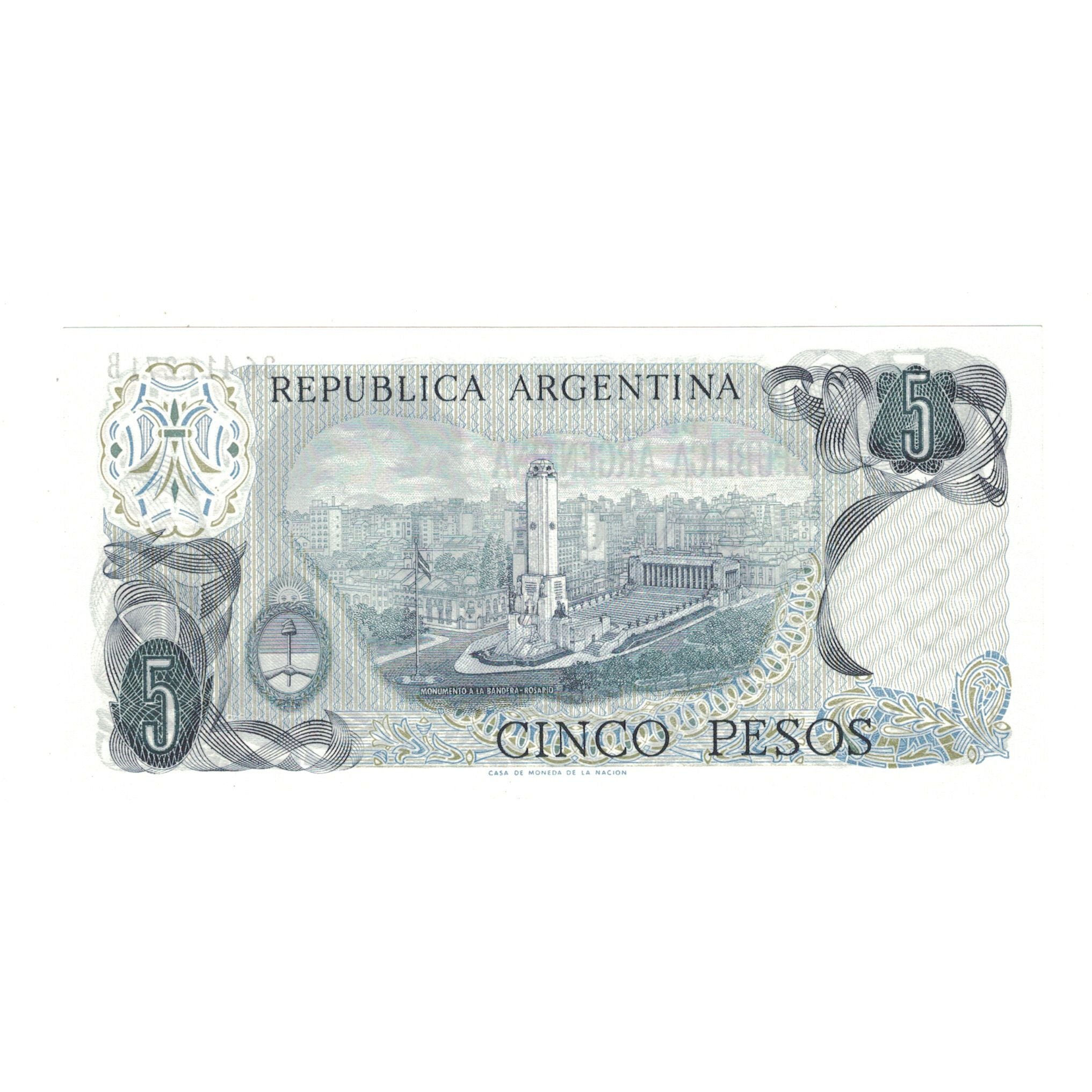 Geldschein, Argentinien, 5 Pesos, KM:294, UNZ-