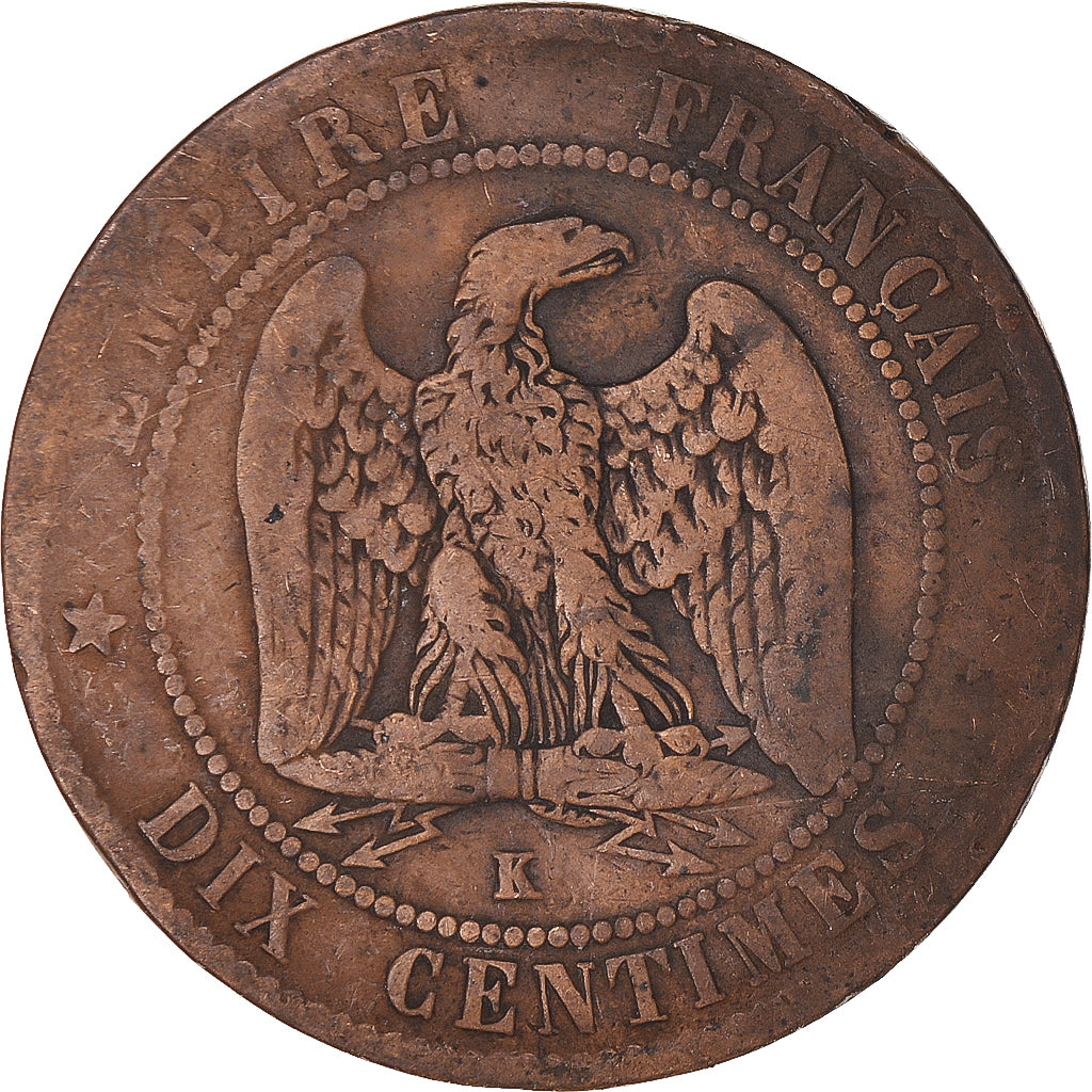 Munten, Frankrijk, 10 Centimes, 1863