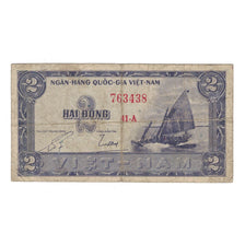 Banknote, South Viet Nam, 2 D<ox>ng, KM:12a, VG(8-10)