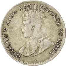 Sri Lanka, Ceylon, George V, 10 Cents, 1912, EF(40-45), Silver, KM:104