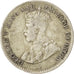 Sri Lanka, Ceylon, George V, 10 Cents, 1912, EF(40-45), Silver, KM:104