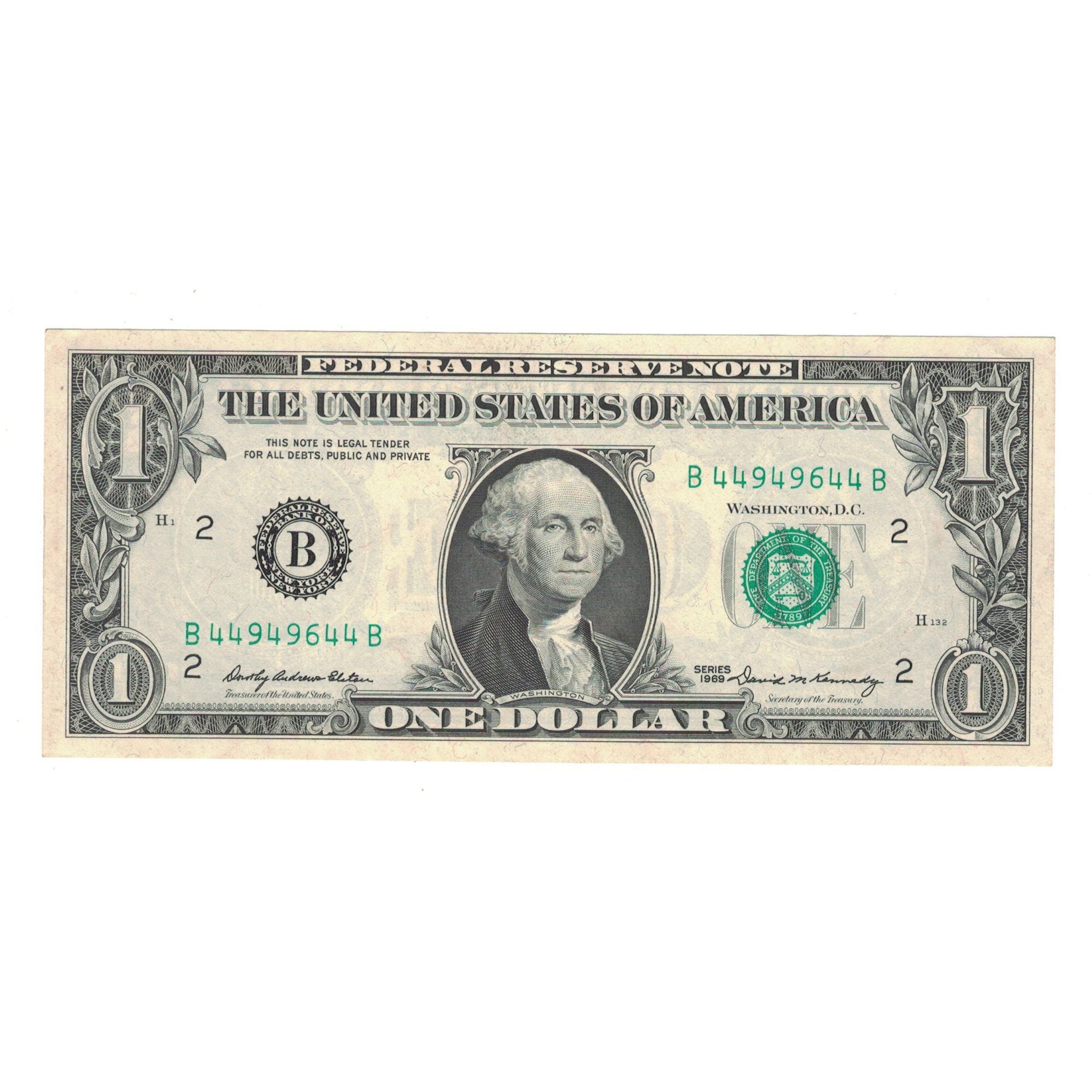 Banconote, Stati Uniti, 1 Dollar, 1969, BB+