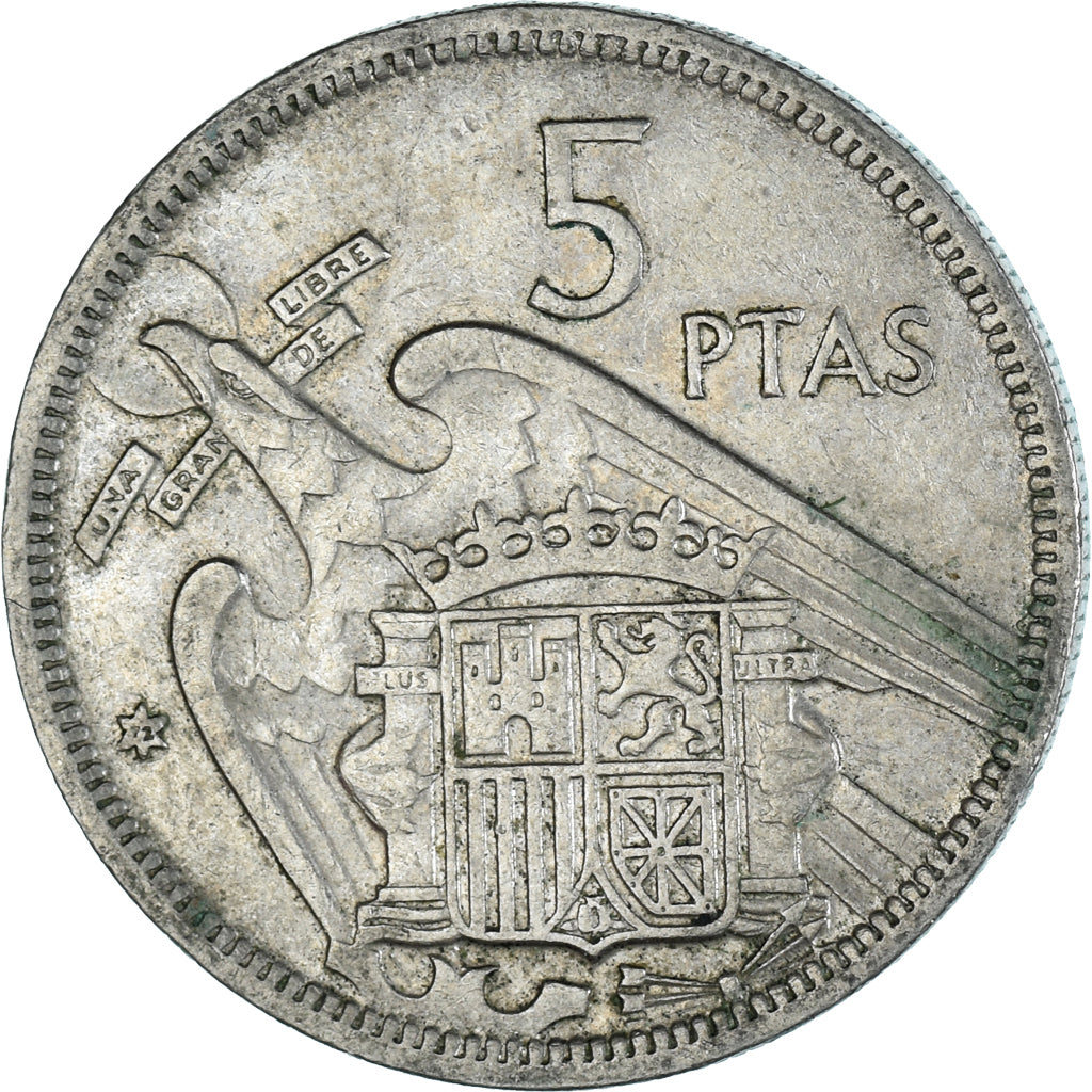 Moneta, Hiszpania, 5 Pesetas, 1972