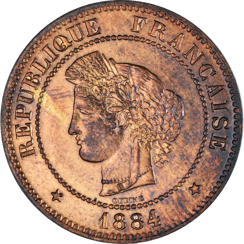 Moneta, Francia, 5 Centimes, 1884