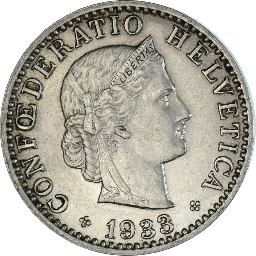 Coin, Switzerland, 20 Rappen, 1933