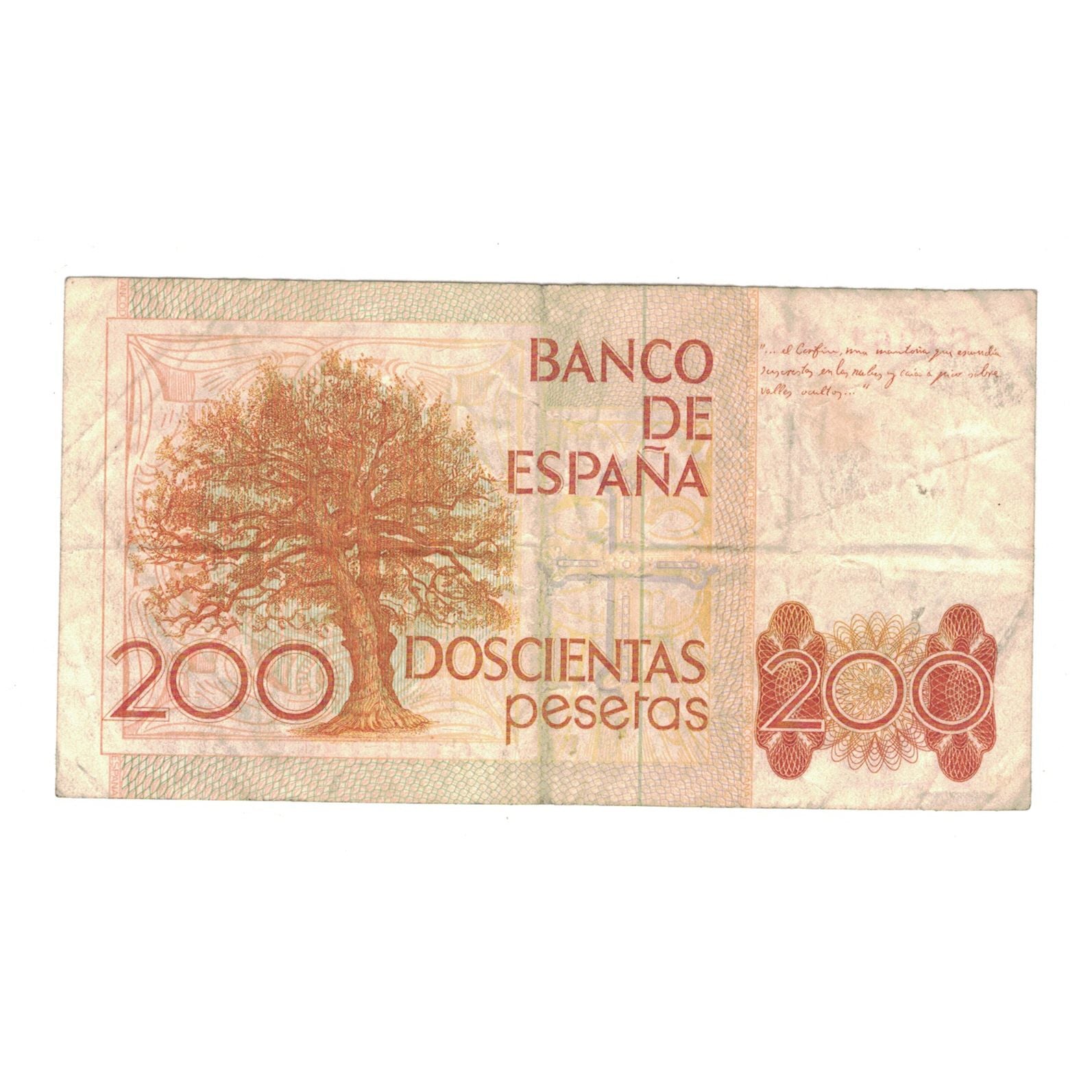 Banknote, Spain, 200 Pesetas, 1980, 1980-09-16, KM:156, EF(40-45)