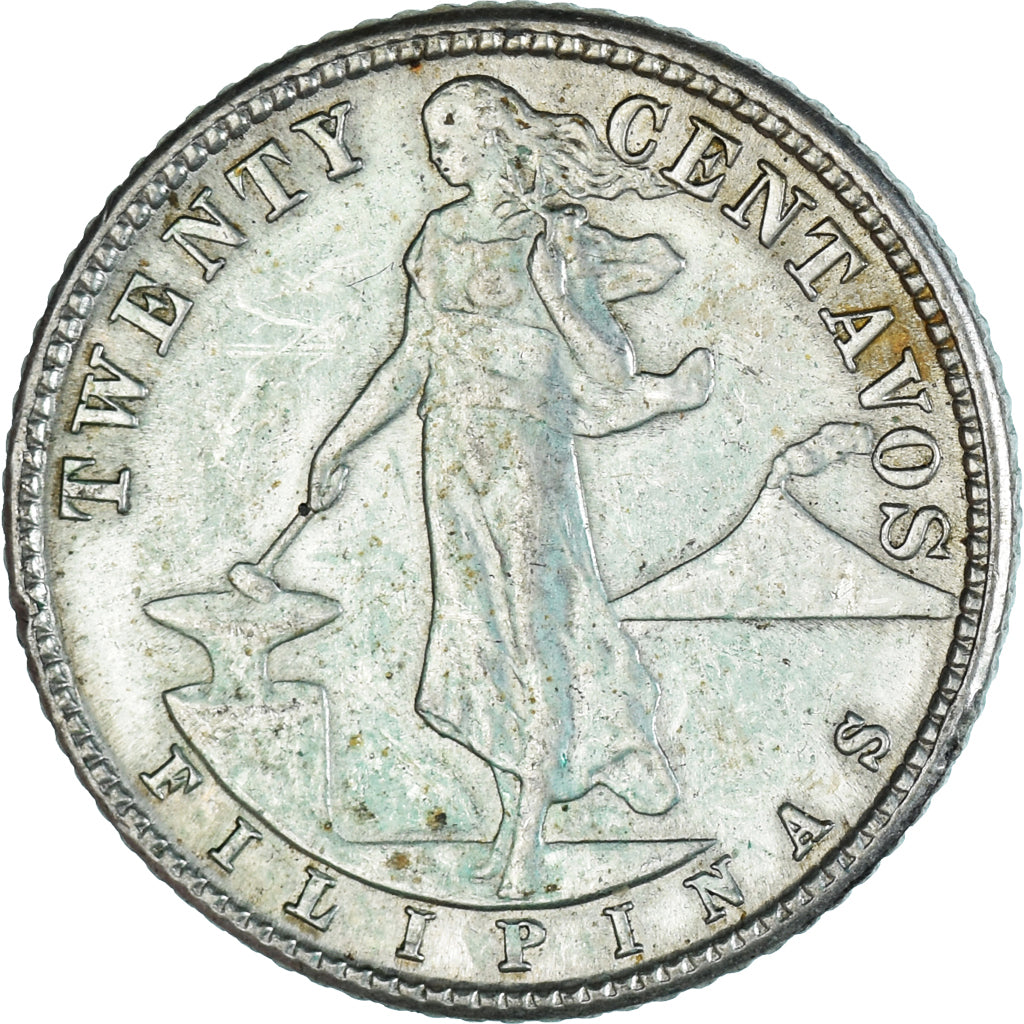 Coin, Philippines, 20 Centavos, 1944