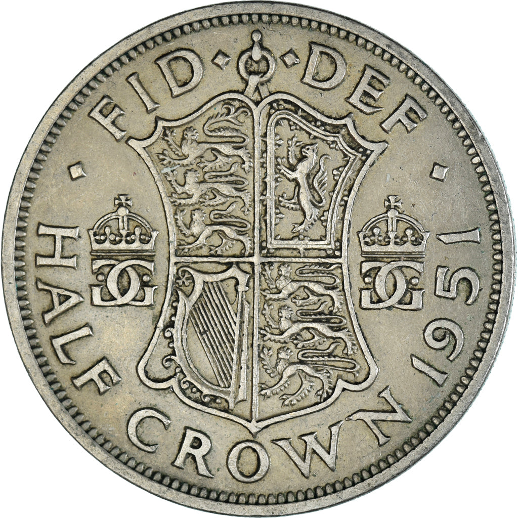 Moneta, Gran Bretagna, 1/2 Crown, 1951