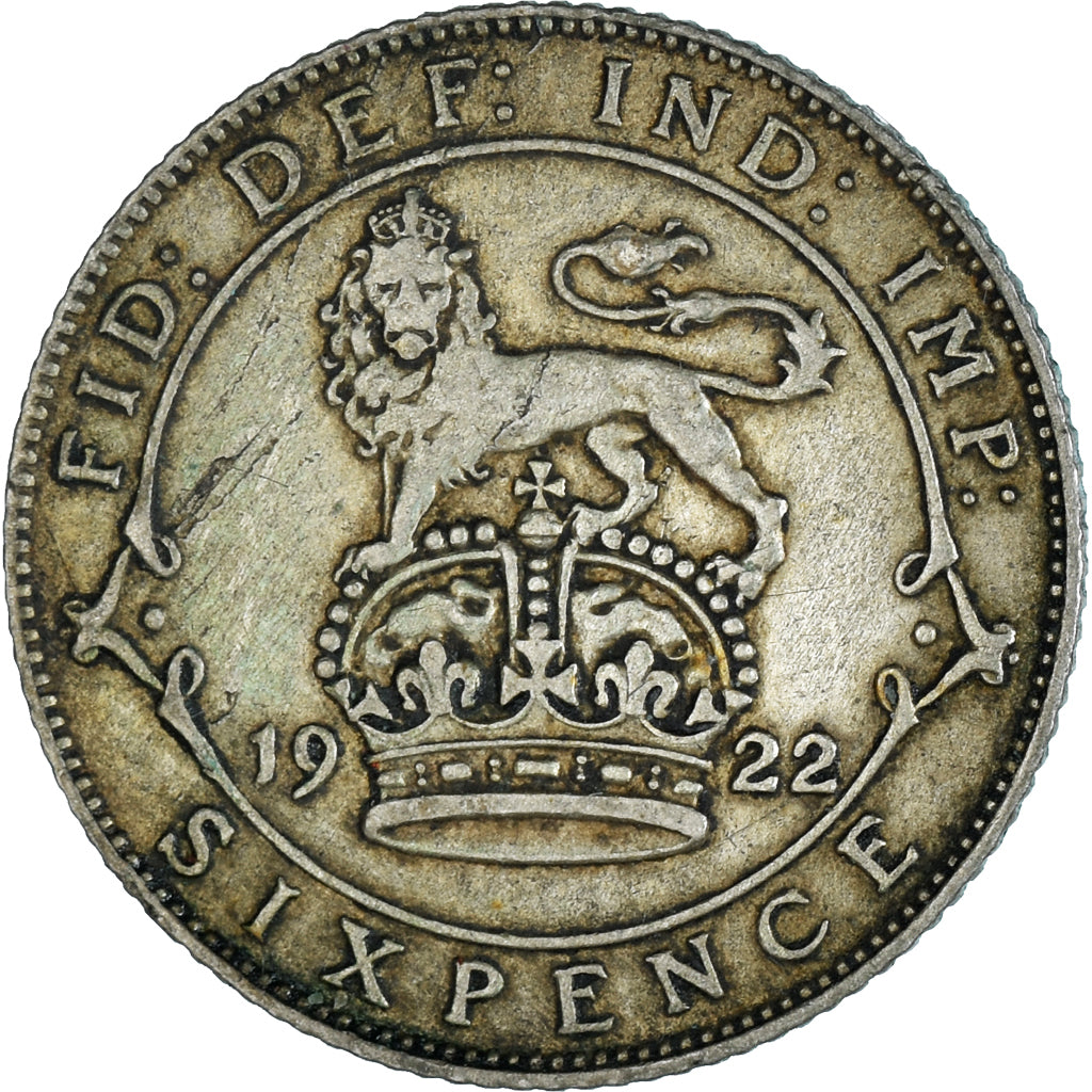 Munten, Groot Bretagne, 6 Pence, 1922